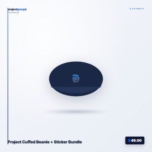 Project Cuffed Beanie + Sticker Bundle